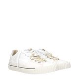 Maison Margiela White Leather Low Top Sneakers