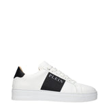 Philipp Plein White Leather Sneakers
