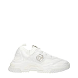 Philipp Plein White Fabric Chunky Sneakers