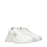 Philipp Plein White Fabric Chunky Sneakers