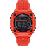 Adidas Red Rubber Digital Watch