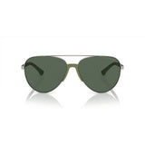 Emporio Armani Gray Metal Sunglasses