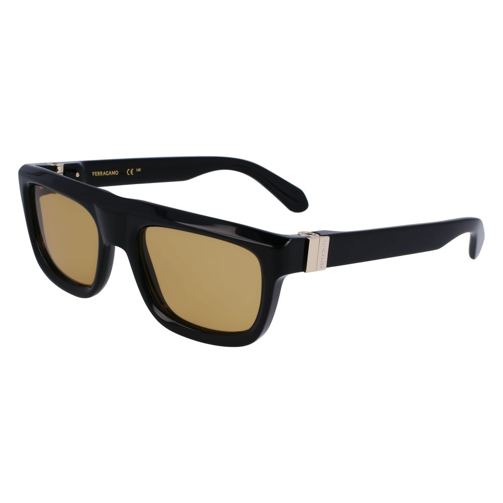 Ferragamo Black Acetate Sunglasses