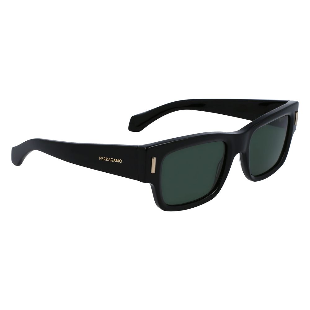 Ferragamo Black Acetate Sunglasses