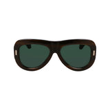 Ferragamo Green Acetate Sunglasses