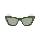 Ferragamo Green Acetate Sunglasses