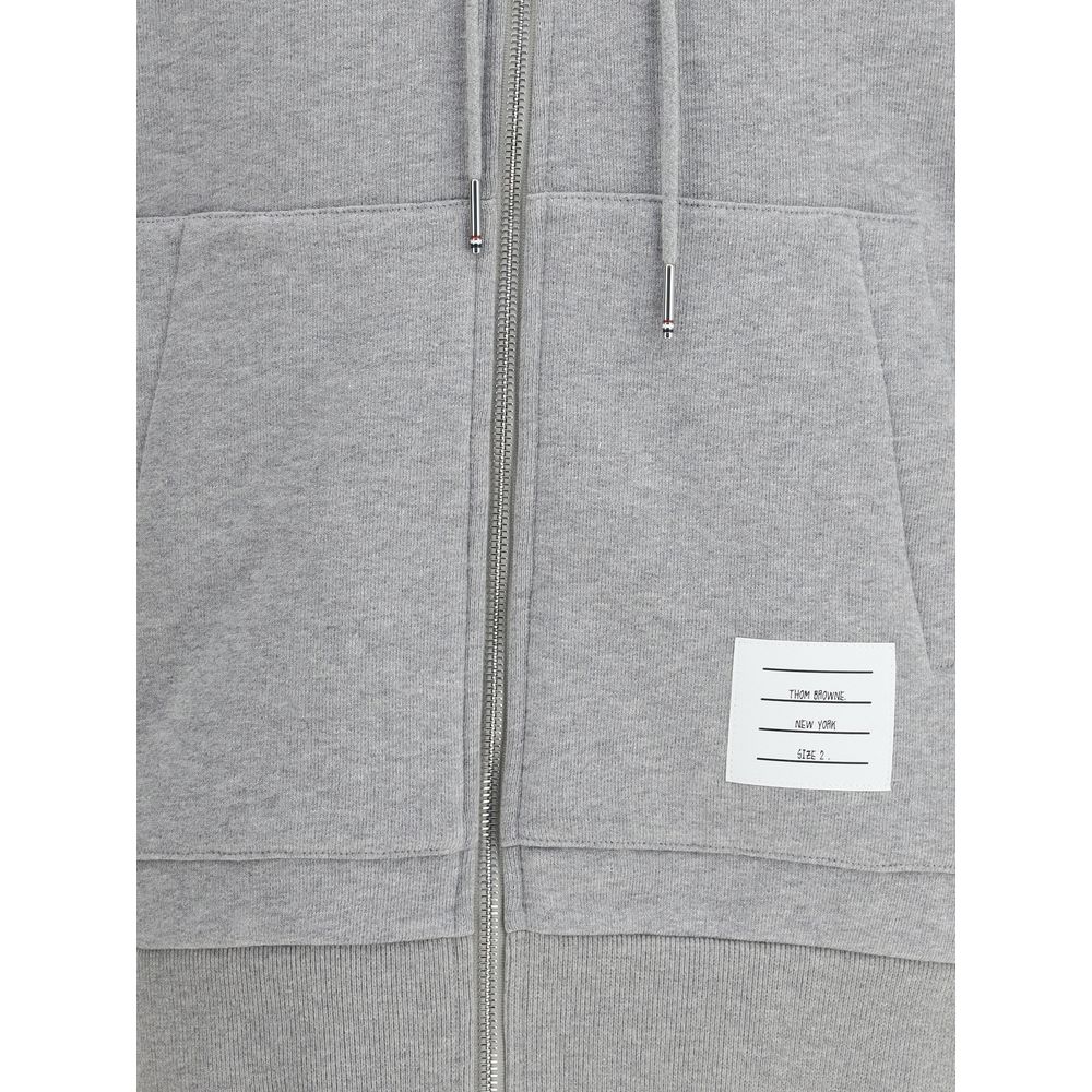 Thom Browne Gray Cotton Sweatshirt