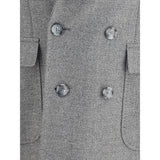 Gi Capri Gray Fleece Wool Coat