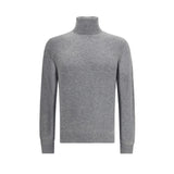 Aragona Cashmere Gray Merino Wool Turtleneck