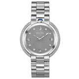 Bulova Gray Stainless Steel Dress Watch