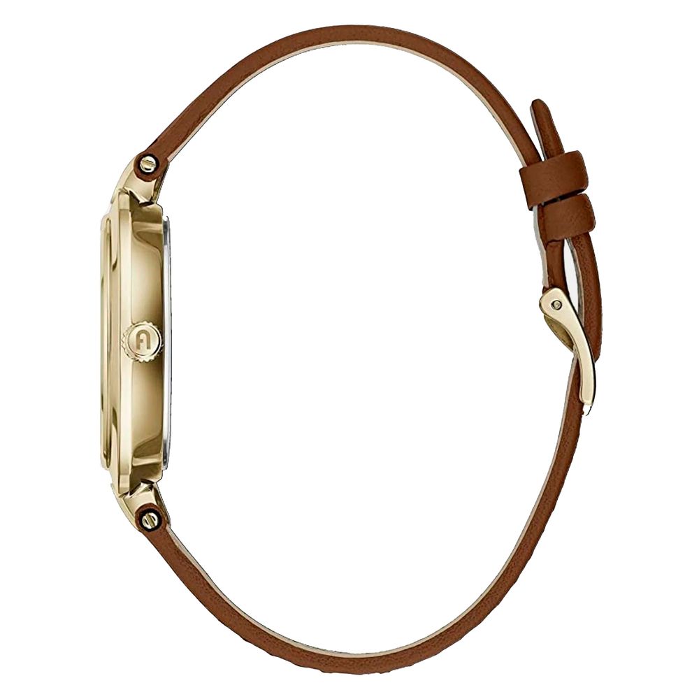 Furla Brown Leather Dress Watch