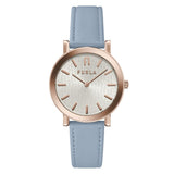 Furla Blue Leather Dress Watch