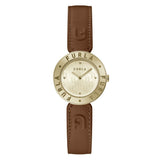 Furla Brown Leather Dress Watch