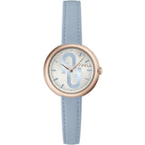 Furla Blue Leather Dress Watch