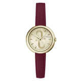 Furla Red Leather Dress Watch