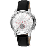 Just Cavalli Black Leather Dress Watch