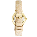 Nine West Beige Leather Dress Watch