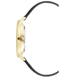 Nine West Black Leather Dress Watch