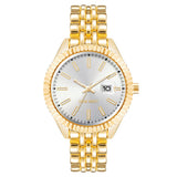 Nine West Gold Metal Dress Watch
