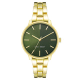 Nine West Gold Metal Dress Watch