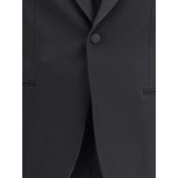 Giorgio Armani Black Fleece Wool Clothing