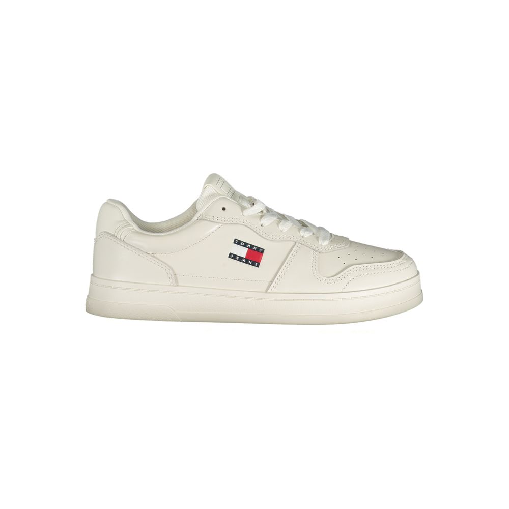 Tommy Hilfiger White Polyester Sneaker