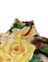 Dolce & Gabbana Multicolor Floral Print Sheath Mini Dress