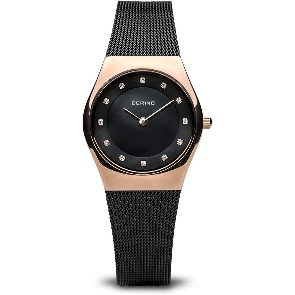 BERING Black Stainless Steel Dress Watch