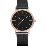 BERING Black Stainless Steel Dress Watch