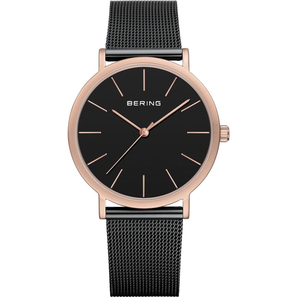 BERING Black Stainless Steel Dress Watch
