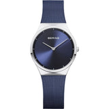 BERING Navy Blue Stainless Steel Dress Watch