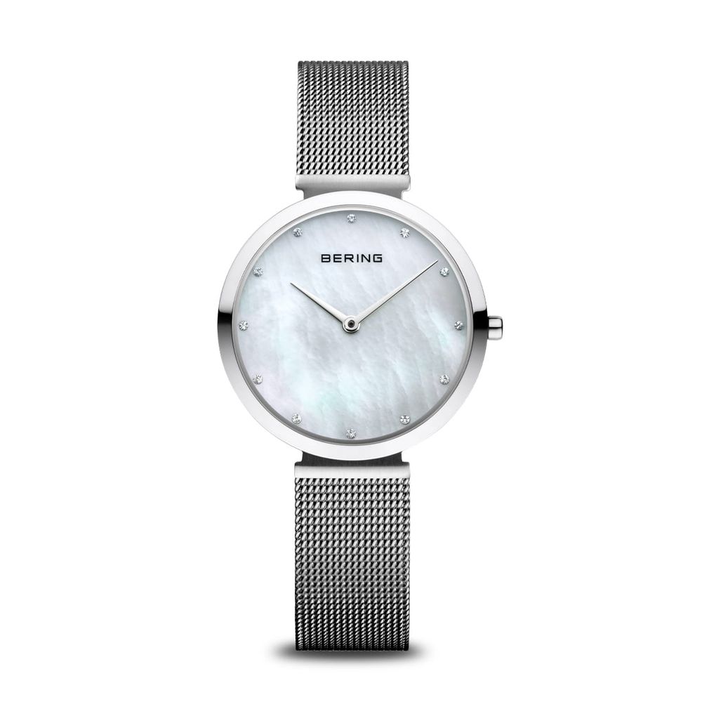 BERING Gray Stainless Steel Dress Watch