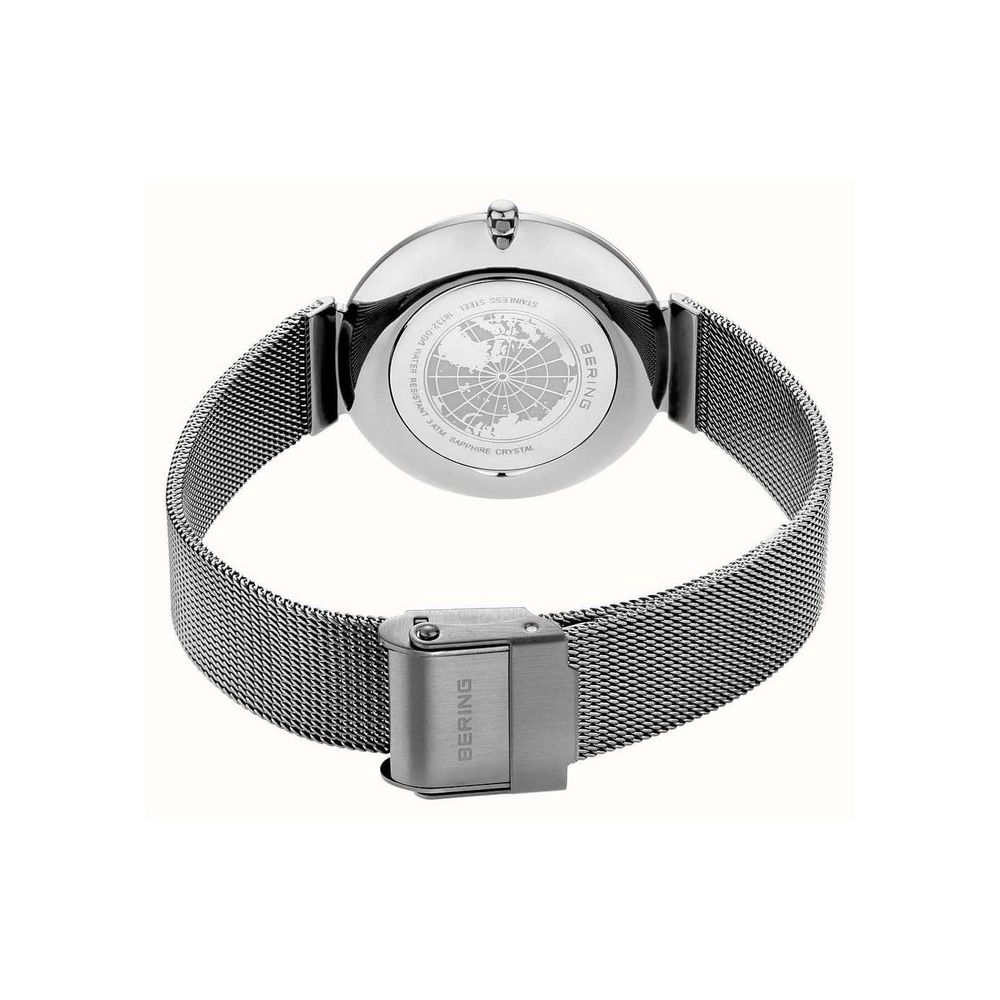 BERING Gray Stainless Steel Dress Watch