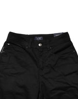 Armani Jeans Black Mid Waist Cotton Stretch Skinny Denim Jeans