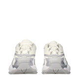 Versace White Fabric Chunky Sneakers
