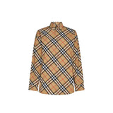 Burberry Brown Cotton Pattern Shirt