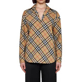 Burberry Brown Cotton Pattern Shirt