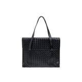 Bottega Veneta Black Leather Briefcase