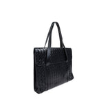 Bottega Veneta Black Leather Briefcase