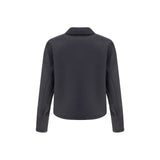 Prada Black Fleece Wool Jackets And Coat