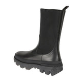 Moncler Black Calfskin Flat Boots