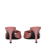 Dolce & Gabbana Pink Leather Stiletto Heel Sandals