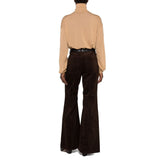 Saint Laurent Brown Virgin Wool Turtleneck