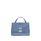 Zanellato Blue Calf Leather Bos Taurus Shoulder Bag