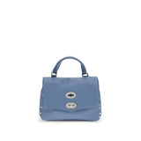 Zanellato Blue Calf Leather Bos Taurus Shoulder Bag