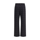 Marine Serre Gray Cotton Athletic Pants