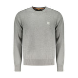Hugo Boss Gray Cotton Sweater