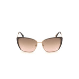 Guess Brown Metal Sunglasses