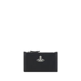 Vivienne Westwood Black Calf Leather Bos Taurus Wallet