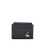 Vivienne Westwood Black Calf Leather Bos Taurus Wallet